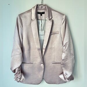 NEW Generation Love Metallic Pink Satin Like Blazer
